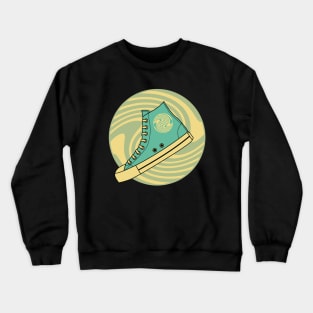 Green High Top Sneaker Crewneck Sweatshirt